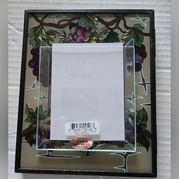 Amia Studios 3" × 4" Hand-Painted Glass Photo Frame (R0710) - Picture 4 of 9